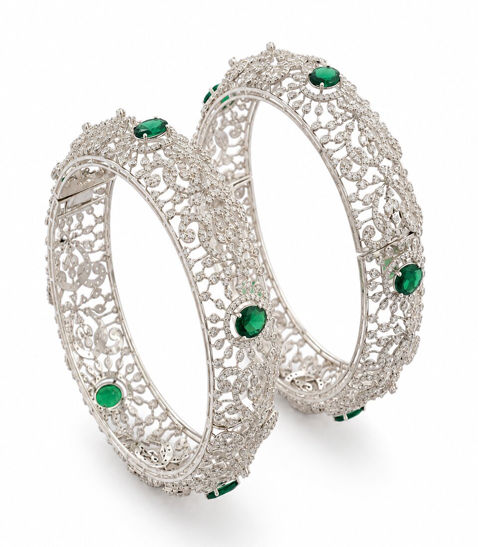Grand Diamond Statement Bangles
