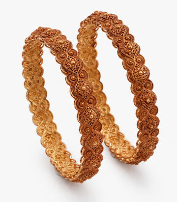 Pair Of Simple Gold Bangles