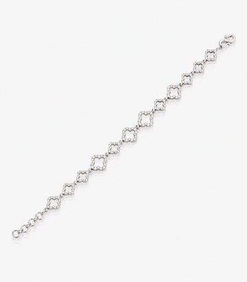 Contemporary White Link Bracelet