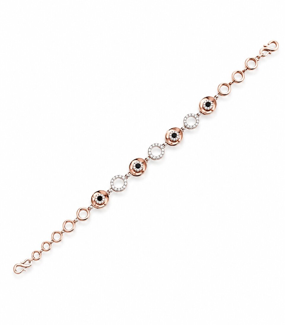 Sophisticated White-Gold Filigree Bracelet