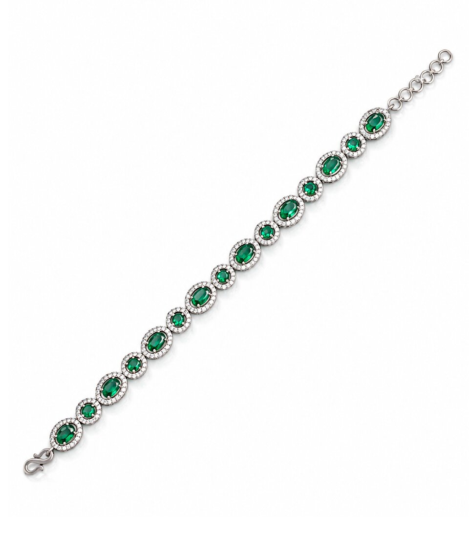 Royal Emerald Diamond Bracelet
