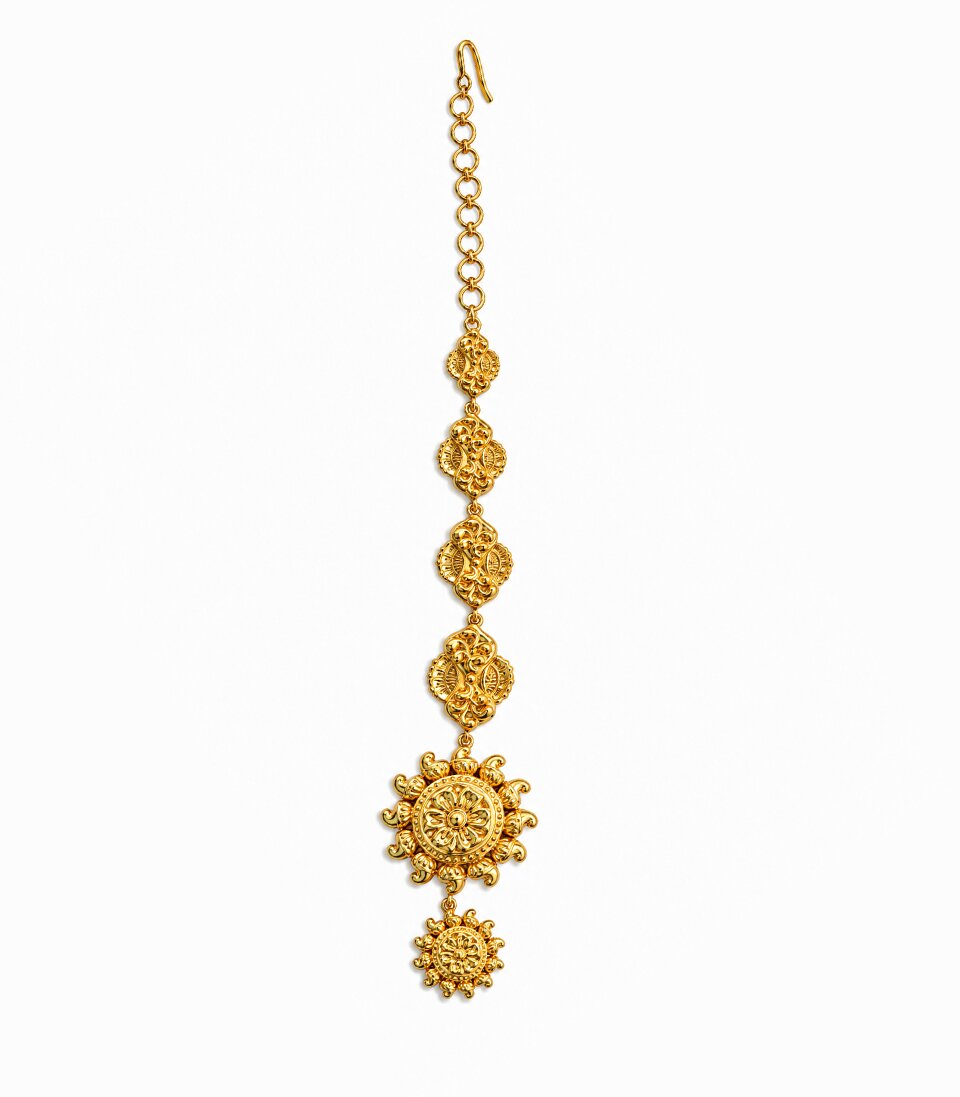 Sunburst Floral Maang Tikka