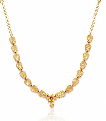 White Stone Bridal Necklace