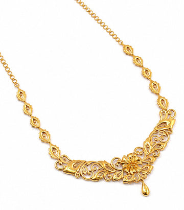 Twisted Gold Chain Necklace