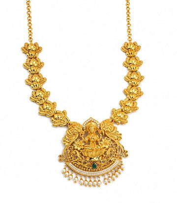 Antique Floral Pendant Necklace