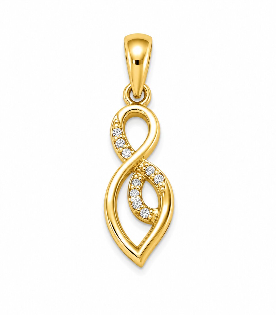 Infinity Loop Gold Pendant