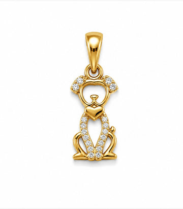 Puppy Gold Pendant