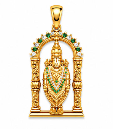 Lord Venkateswara Gold Pendant