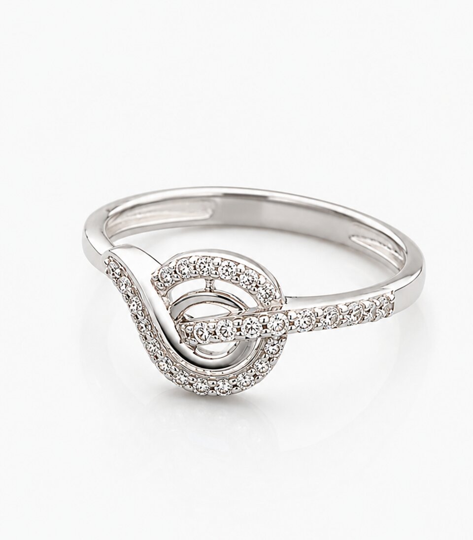 Diamond Ring With Diamond Accent Details
