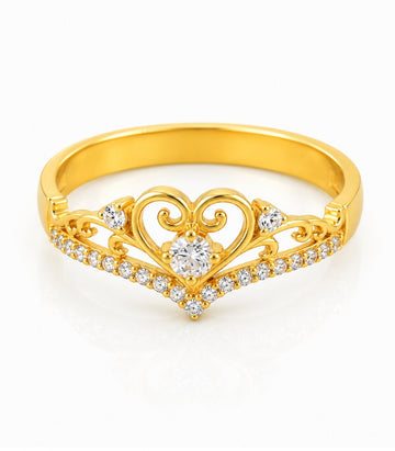 Gold Signature Heart Ring