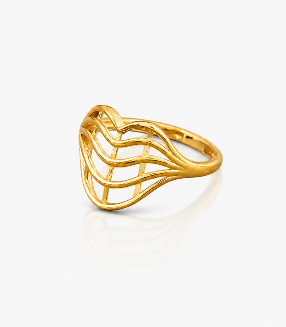 Gold Ring With A Unique Design