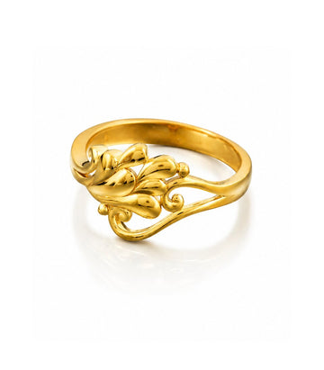 Premium Polished Gold Ring