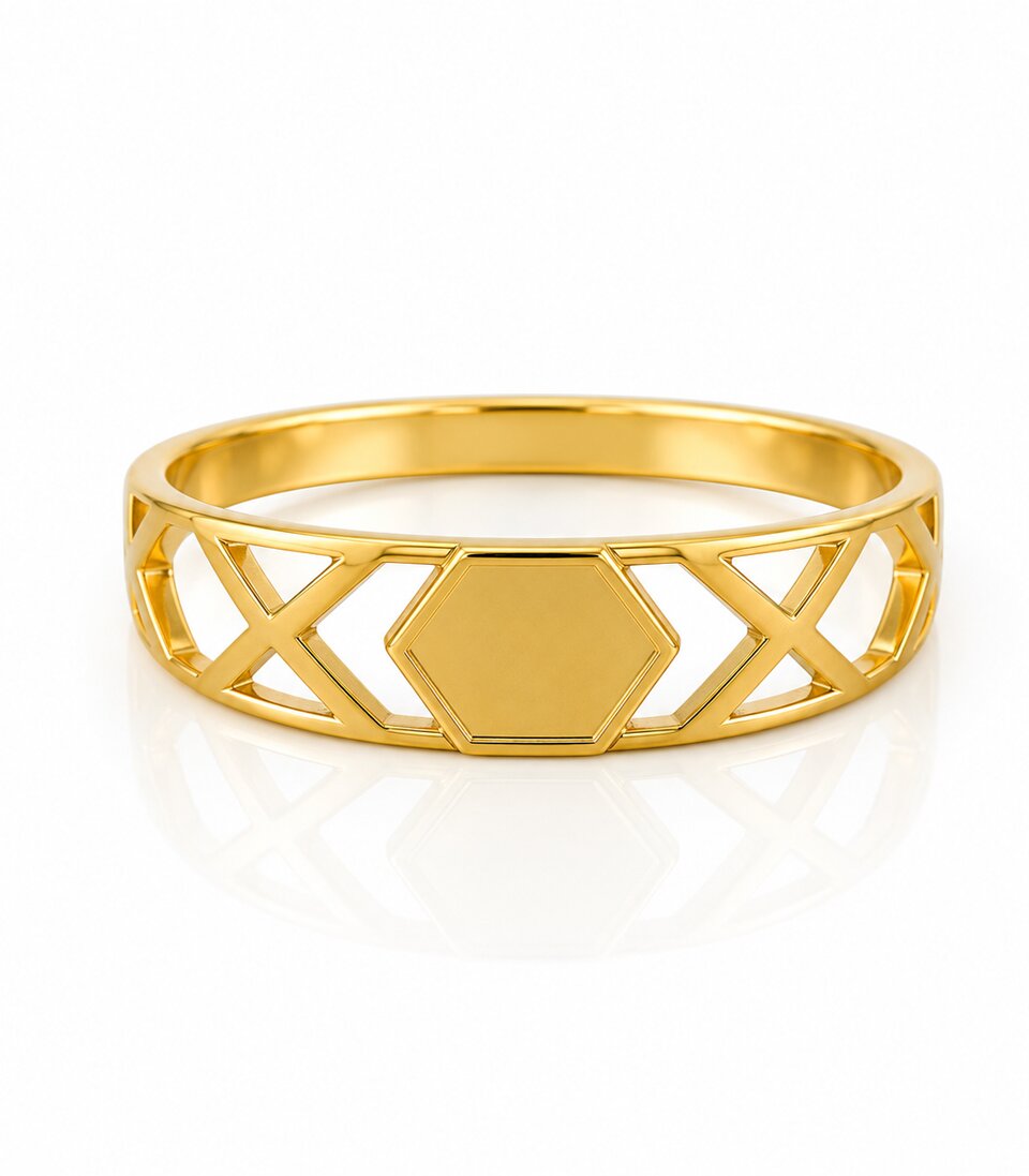 Elegant Gold Statement Ring