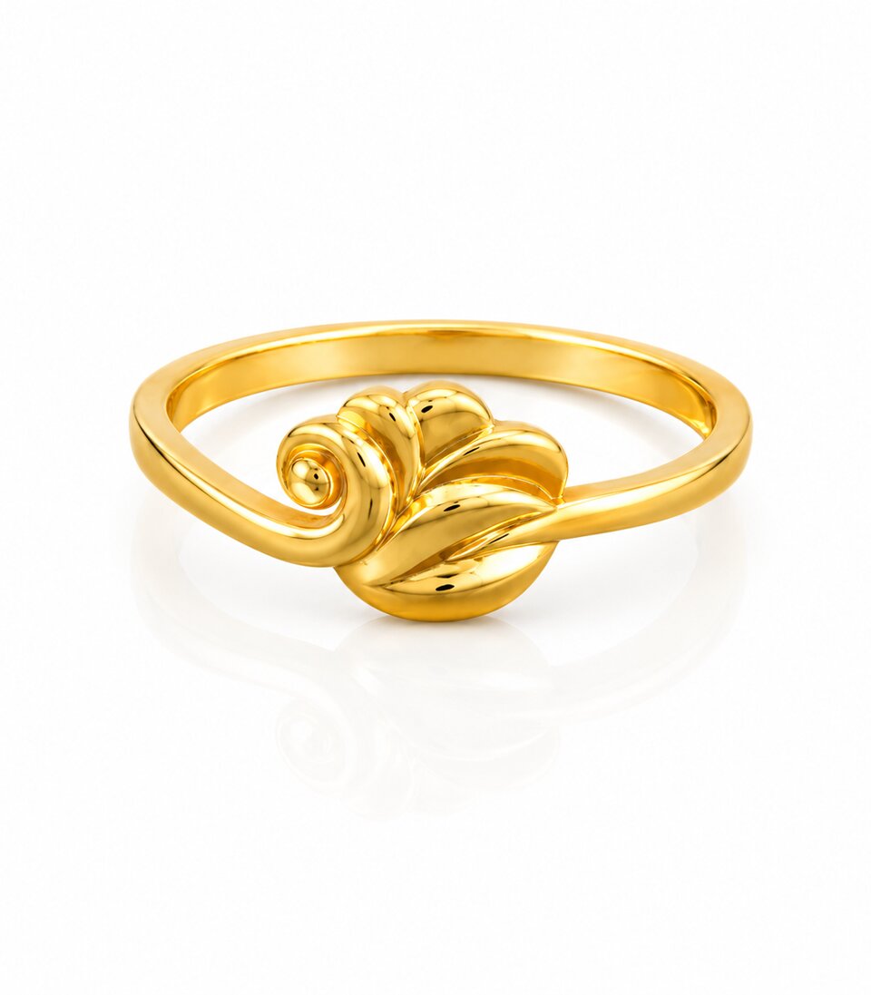 Signature Floral Gold Ring