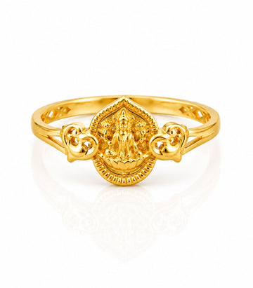 Luxury Gold Lakshmi Statement Ring