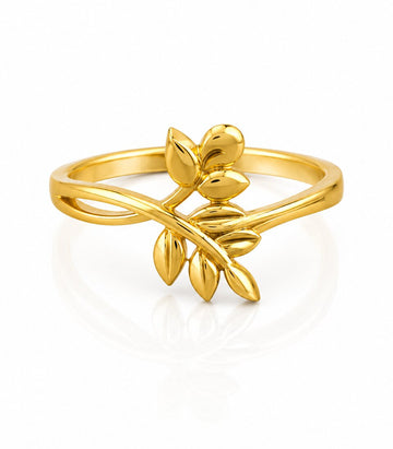 Classic Blossom Gold Ring for Women