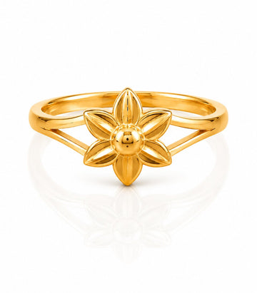 Classic Flower Gold Ring