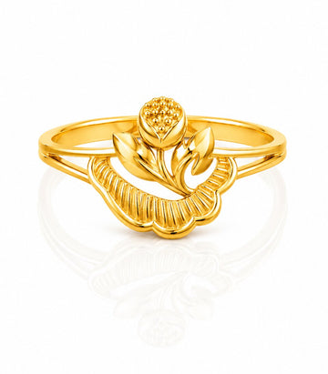 Sunflower Bloom Gold Ring