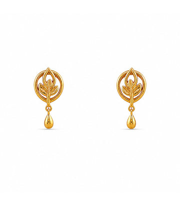Pearl Accent Stud Earrings