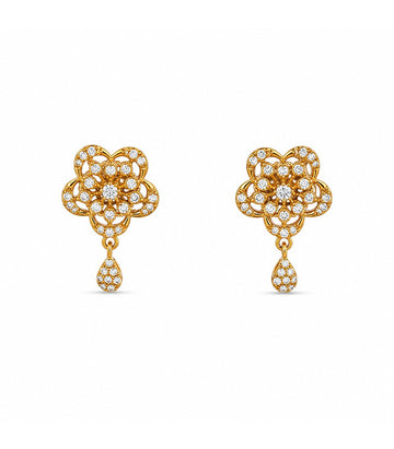 Clover Cluster Stud Earrings