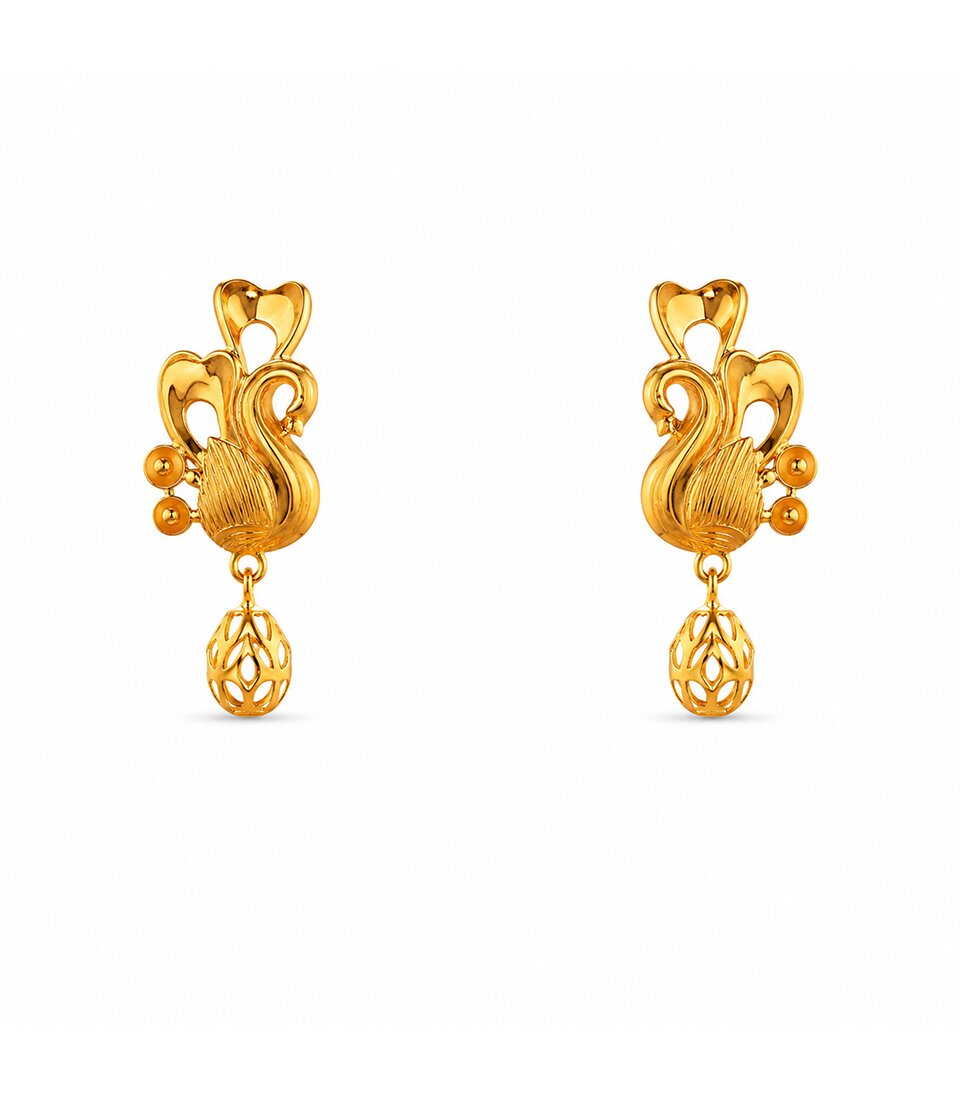 Cascading Charm Stud Earrings