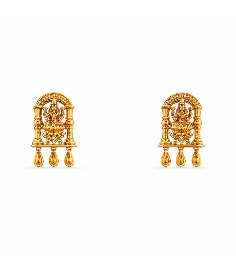 Temple Arch Stud Earrings