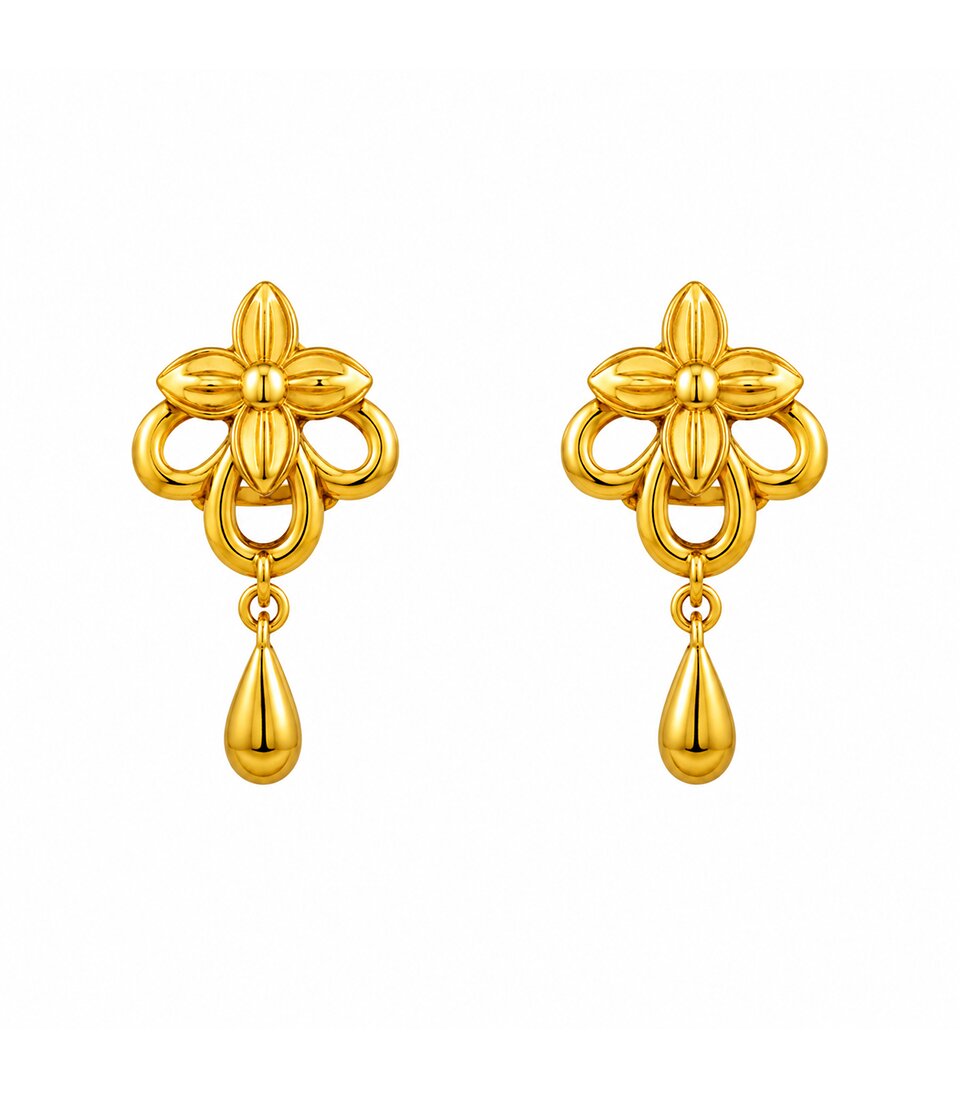 Celtic Knot Drop Earrings