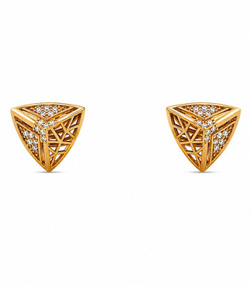 Triangle Pattern Stud Earrings