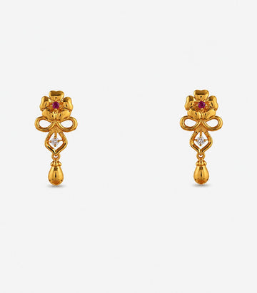 Pearl Drop Stud Earrings