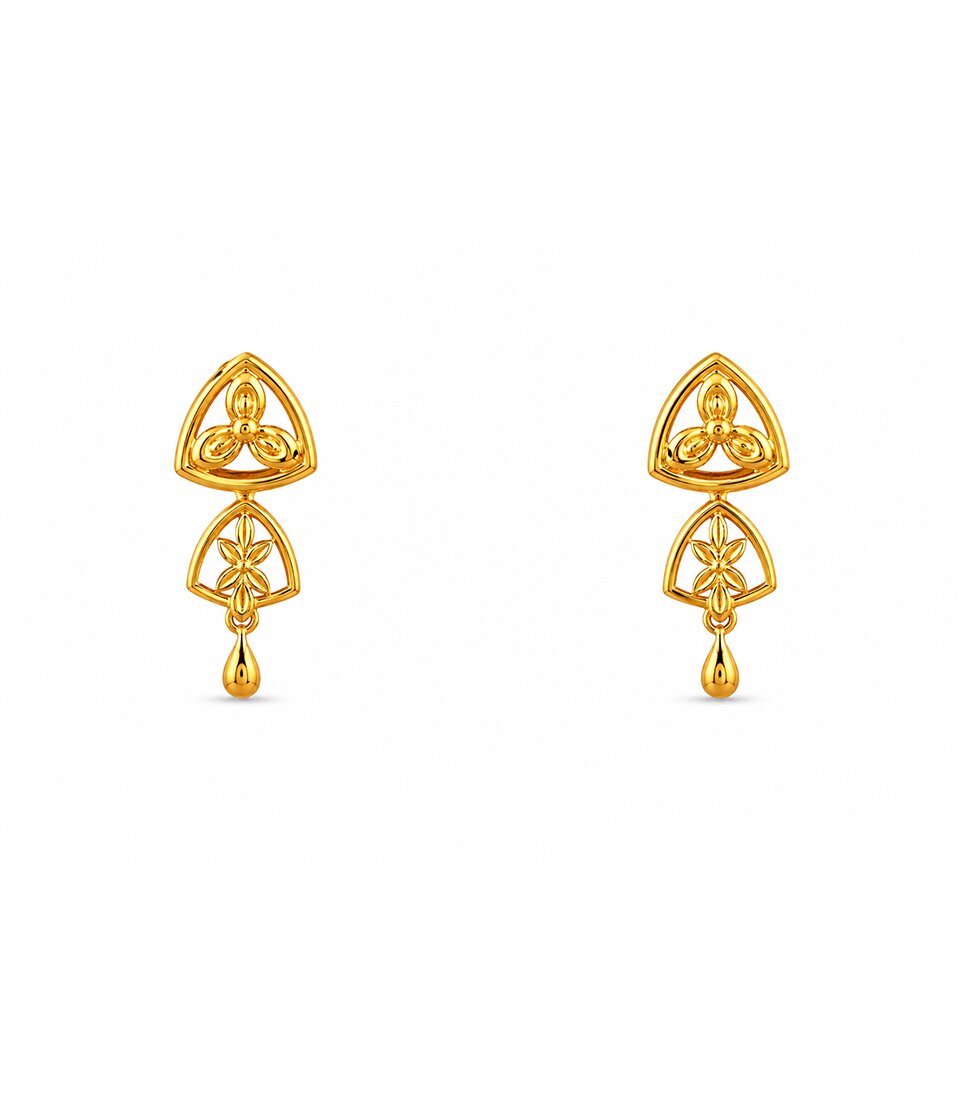 Crown Charm Stud Earrings